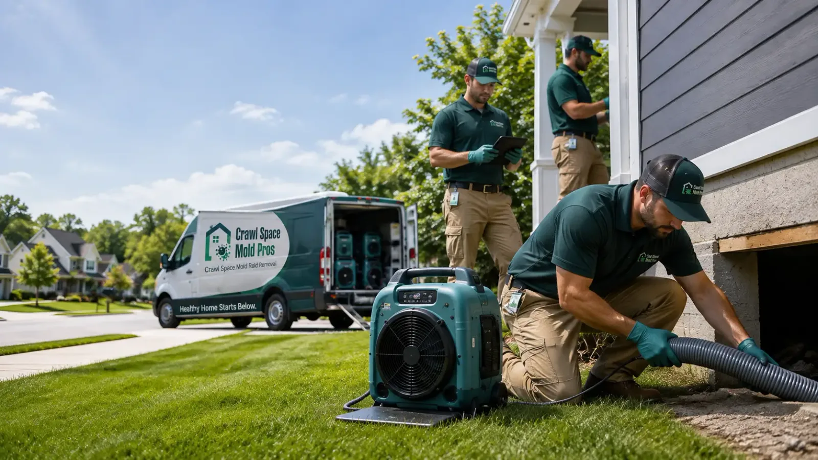 Crawl Space Mold Removal in Bridgeport, OH